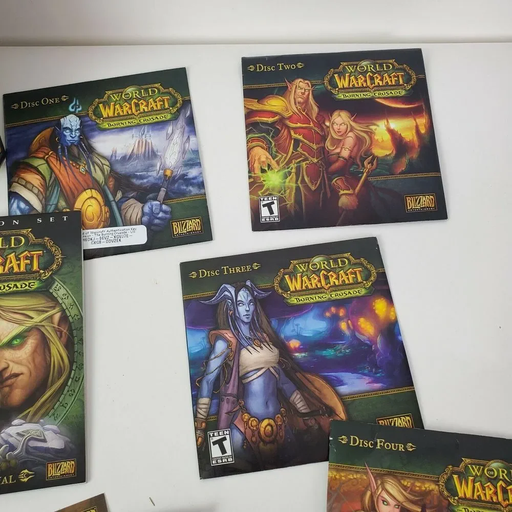 World of Warcraft The Burning Crusade Expansion Set PC‎ 4 CD-ROMs